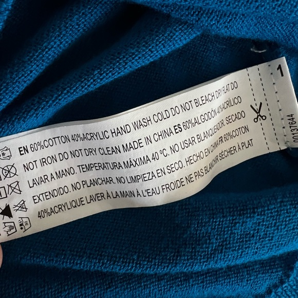 Women’s Blue Button Down Cardigan - Picture 5 of 5